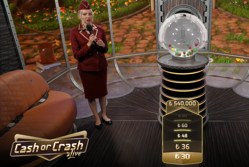 Evolution Gaming Cash Or Crash Oyunu